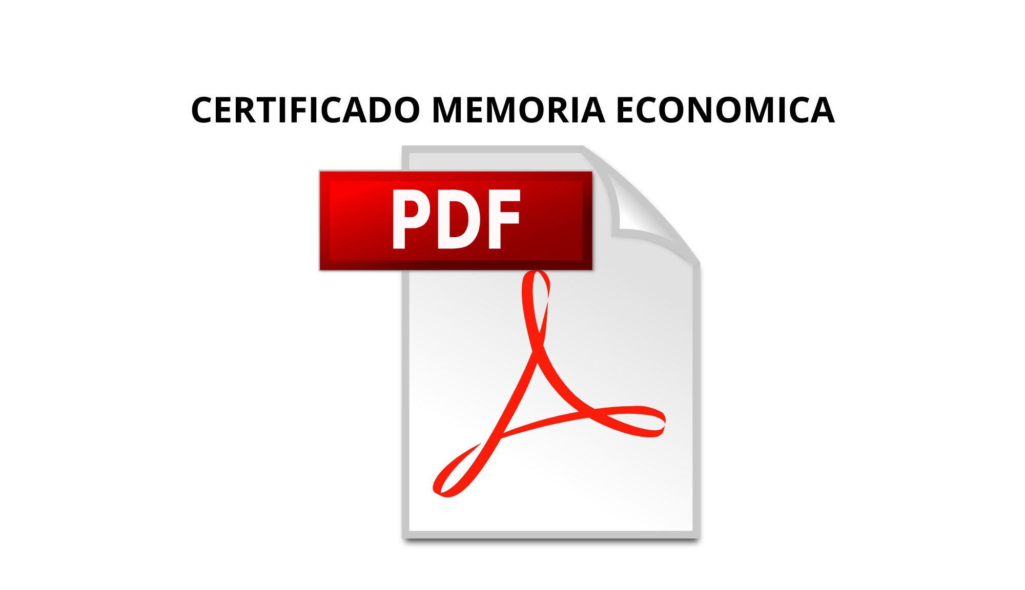 Certificado memoria economica